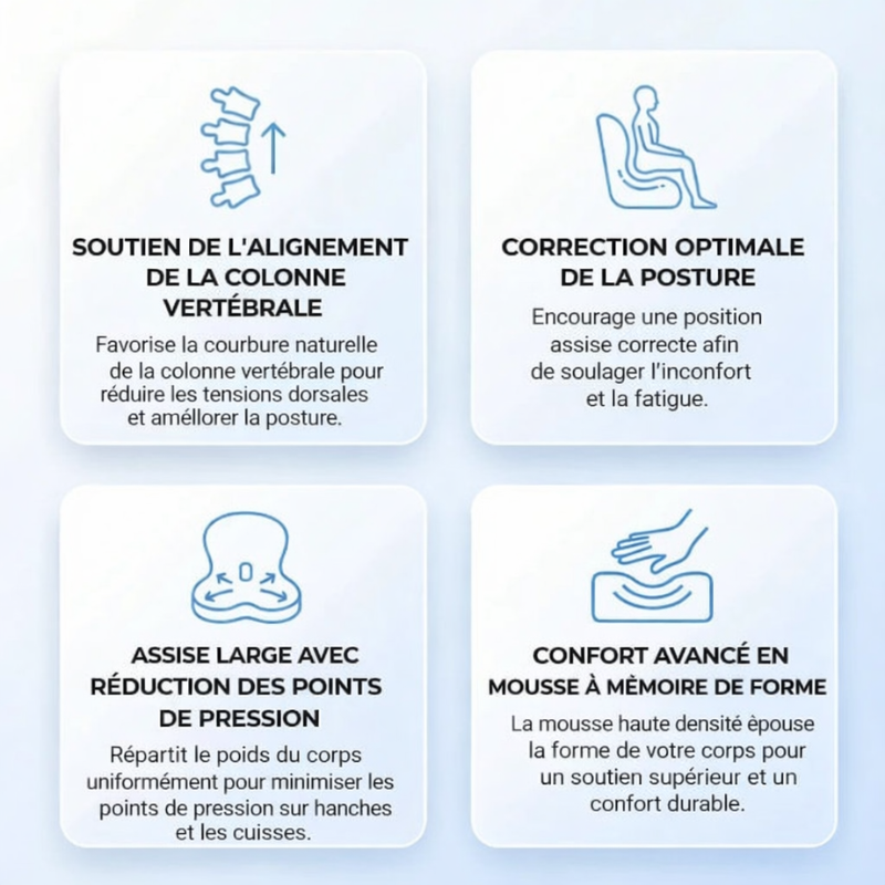 Coussin à mémoire de forme