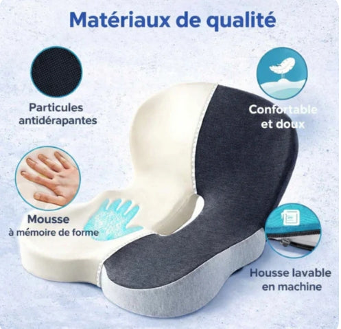 Coussin de siège ergonomique