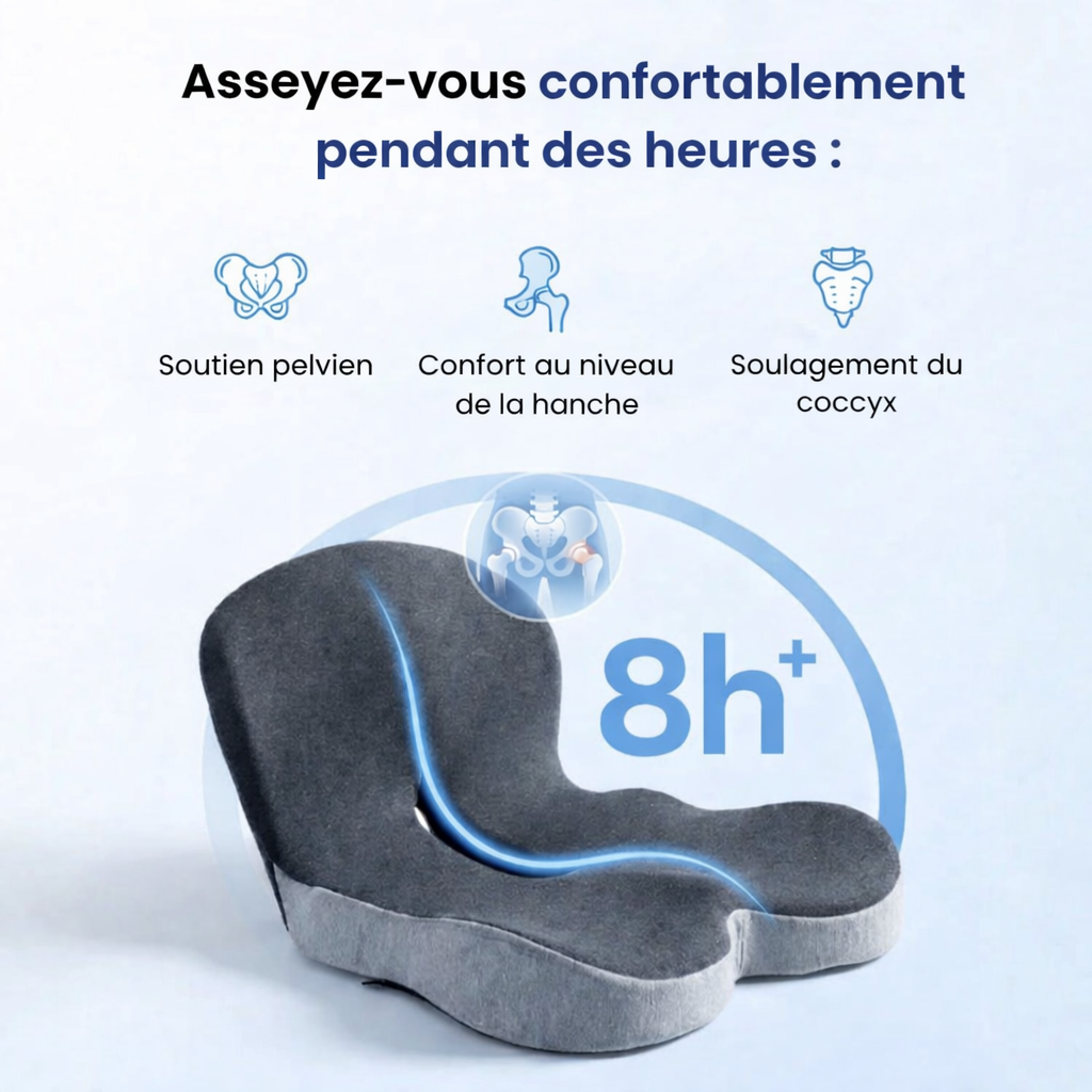 Coussin orthopédique anti-douleur lombaire